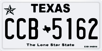 TX license plate CCB5162