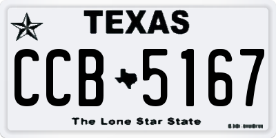 TX license plate CCB5167