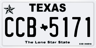 TX license plate CCB5171