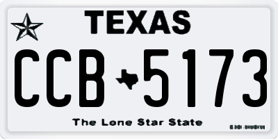 TX license plate CCB5173