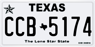 TX license plate CCB5174