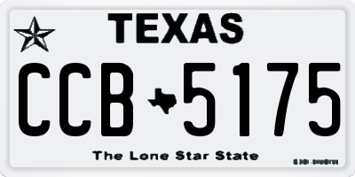 TX license plate CCB5175