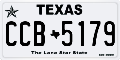 TX license plate CCB5179