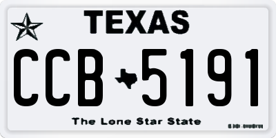 TX license plate CCB5191