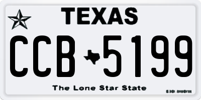 TX license plate CCB5199