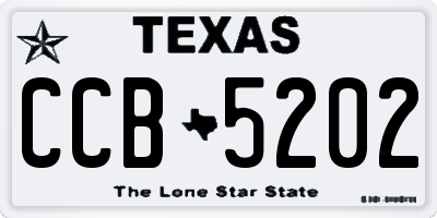 TX license plate CCB5202