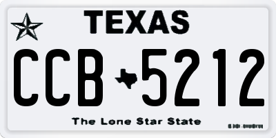 TX license plate CCB5212