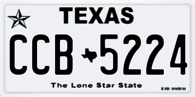 TX license plate CCB5224