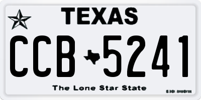 TX license plate CCB5241