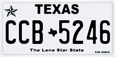 TX license plate CCB5246