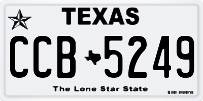 TX license plate CCB5249