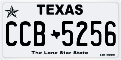 TX license plate CCB5256