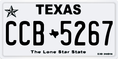 TX license plate CCB5267