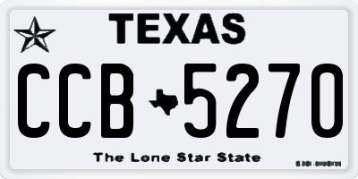 TX license plate CCB5270