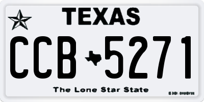 TX license plate CCB5271