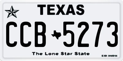 TX license plate CCB5273