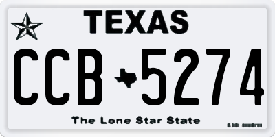 TX license plate CCB5274