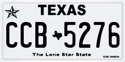 TX license plate CCB5276