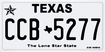 TX license plate CCB5277