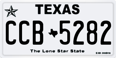 TX license plate CCB5282