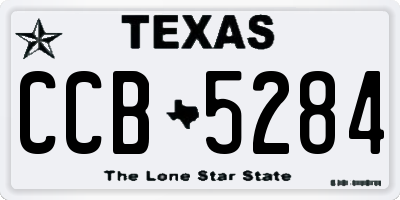 TX license plate CCB5284