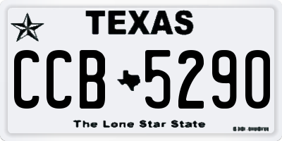 TX license plate CCB5290