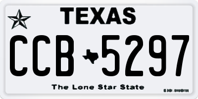 TX license plate CCB5297