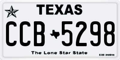 TX license plate CCB5298