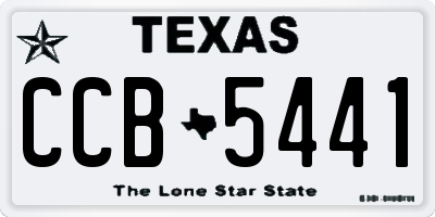 TX license plate CCB5441