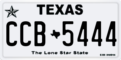 TX license plate CCB5444