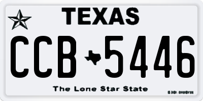 TX license plate CCB5446