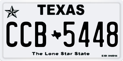 TX license plate CCB5448