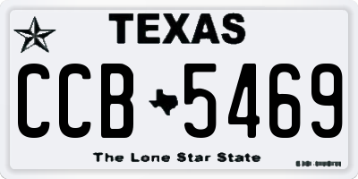 TX license plate CCB5469