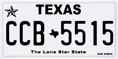 TX license plate CCB5515