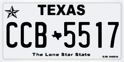 TX license plate CCB5517
