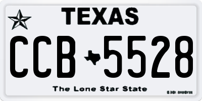 TX license plate CCB5528
