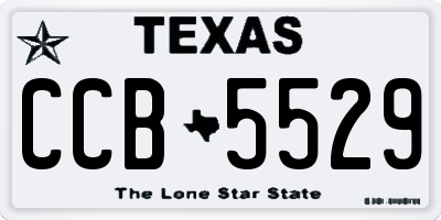 TX license plate CCB5529