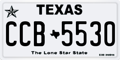 TX license plate CCB5530
