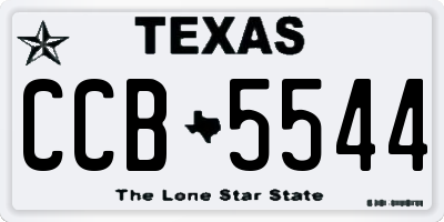 TX license plate CCB5544