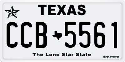 TX license plate CCB5561