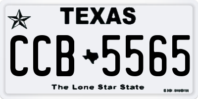 TX license plate CCB5565