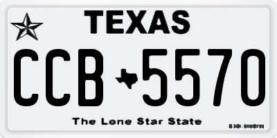 TX license plate CCB5570