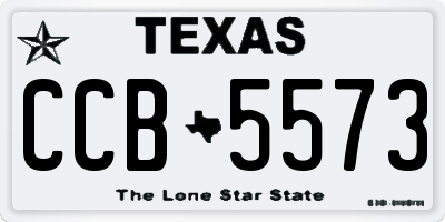 TX license plate CCB5573