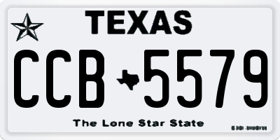 TX license plate CCB5579