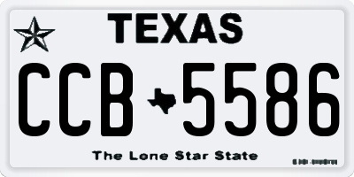 TX license plate CCB5586
