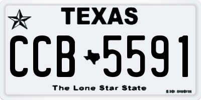 TX license plate CCB5591