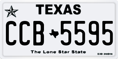 TX license plate CCB5595
