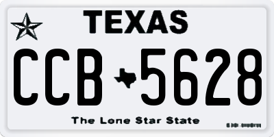 TX license plate CCB5628