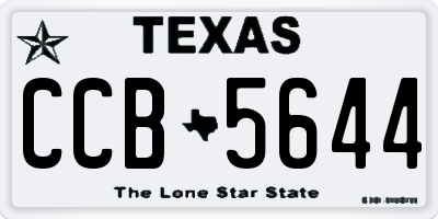 TX license plate CCB5644