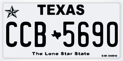 TX license plate CCB5690